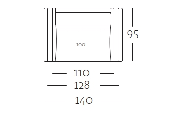 Sitzbreite 100 cm | SOB 450/SB 100