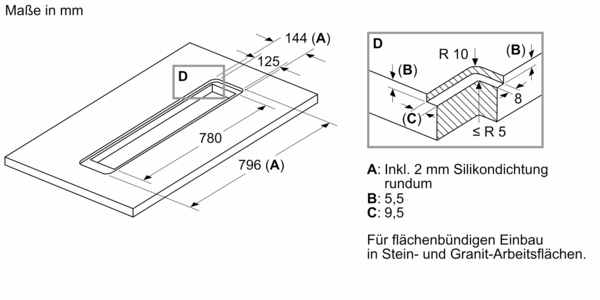 Siemens studioLine - Tischlüfter iQ700 (80 cm) | Klarglas | LD88WMM65 