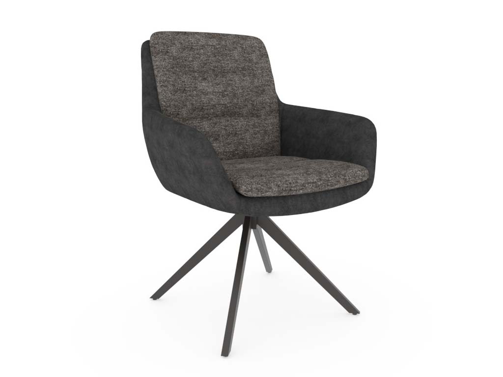 Wöstmann Cona - Polstersessel | drehbar | Stoff grau |  74001 Amour Dark grey