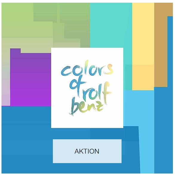 Aktionshinweis zu colors of rolf benz