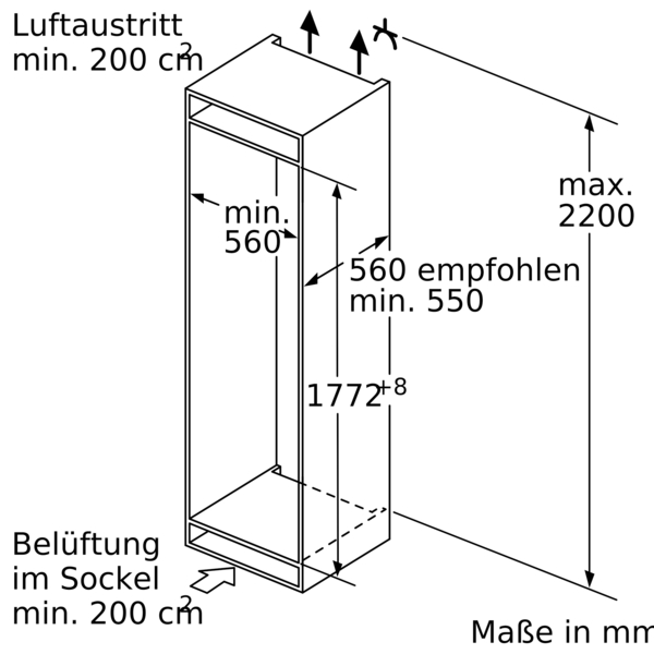 Siemens studioLine - Einbau-Gefrierschrank iQ700 (177.2x55.8 cm) | GI81NHCE0 