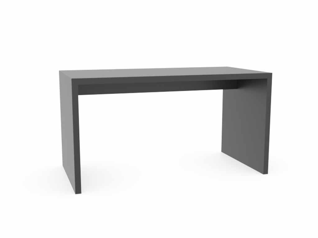 Sudbrock. Cubo -  Schreibtisch | B: 140,0 cm | T: 70,0 cm | Lack cosmos-schwarz