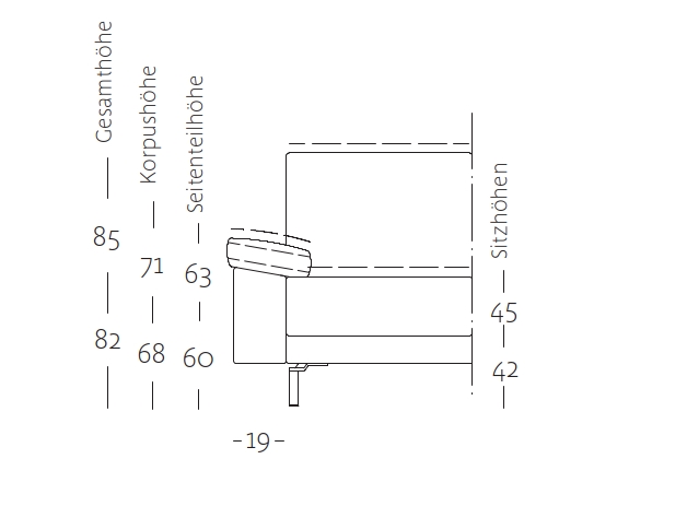 Seitenteil XL, sehr breit