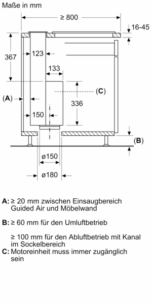 Siemens studioLine - Tischlüfter iQ700 (80 cm) | Klarglas | LD88WMM65 