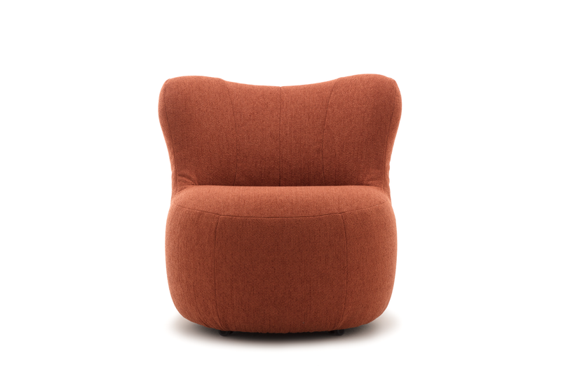 freistil Rolf Benz 173 - Sessel (Loungesessel) | Stoff, rotorange 6318