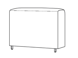 F.122.RU.90x25 freistil 122 ECHT - Rücken | 90 x 25 cm