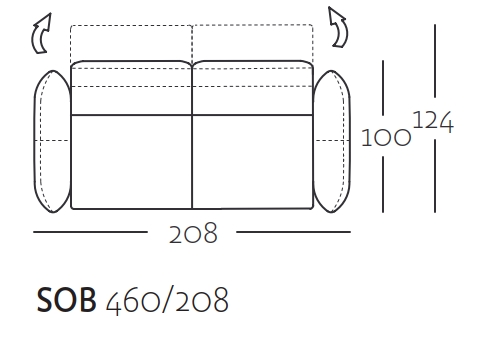 Breite 208 cm | SOB 460/208