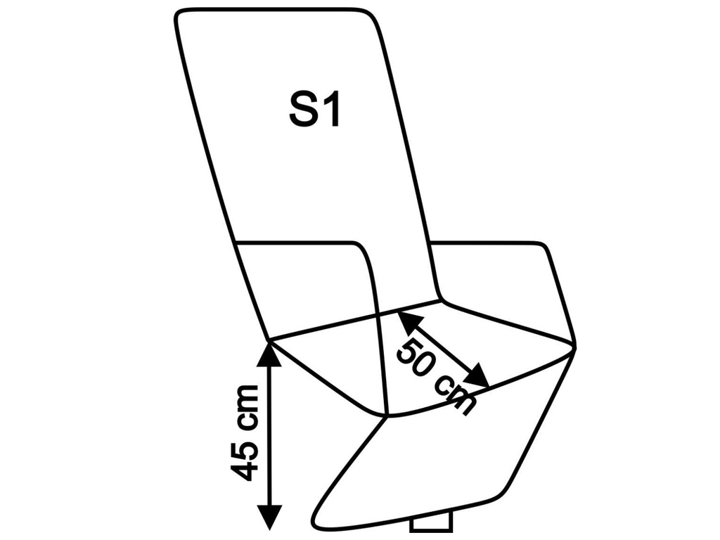 S1 ST 50 cm; SH 45 cm 