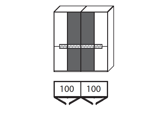 6004 | 4-türig, B 201,9 cm 