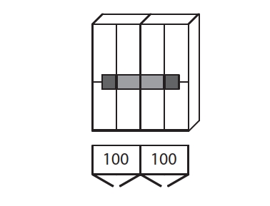 6004 | 4-türig, B 201,9 cm 