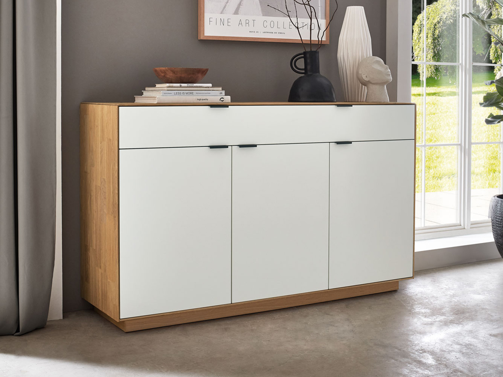 Wöstmann WM 2410 - Sideboard | Type 2550 | Lack und Wildeiche massiv