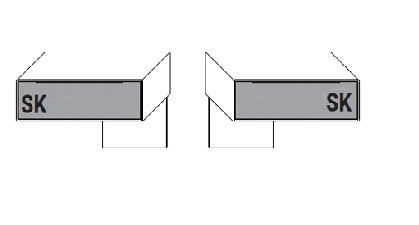 2 x Konsole, 1 Schubkasten 