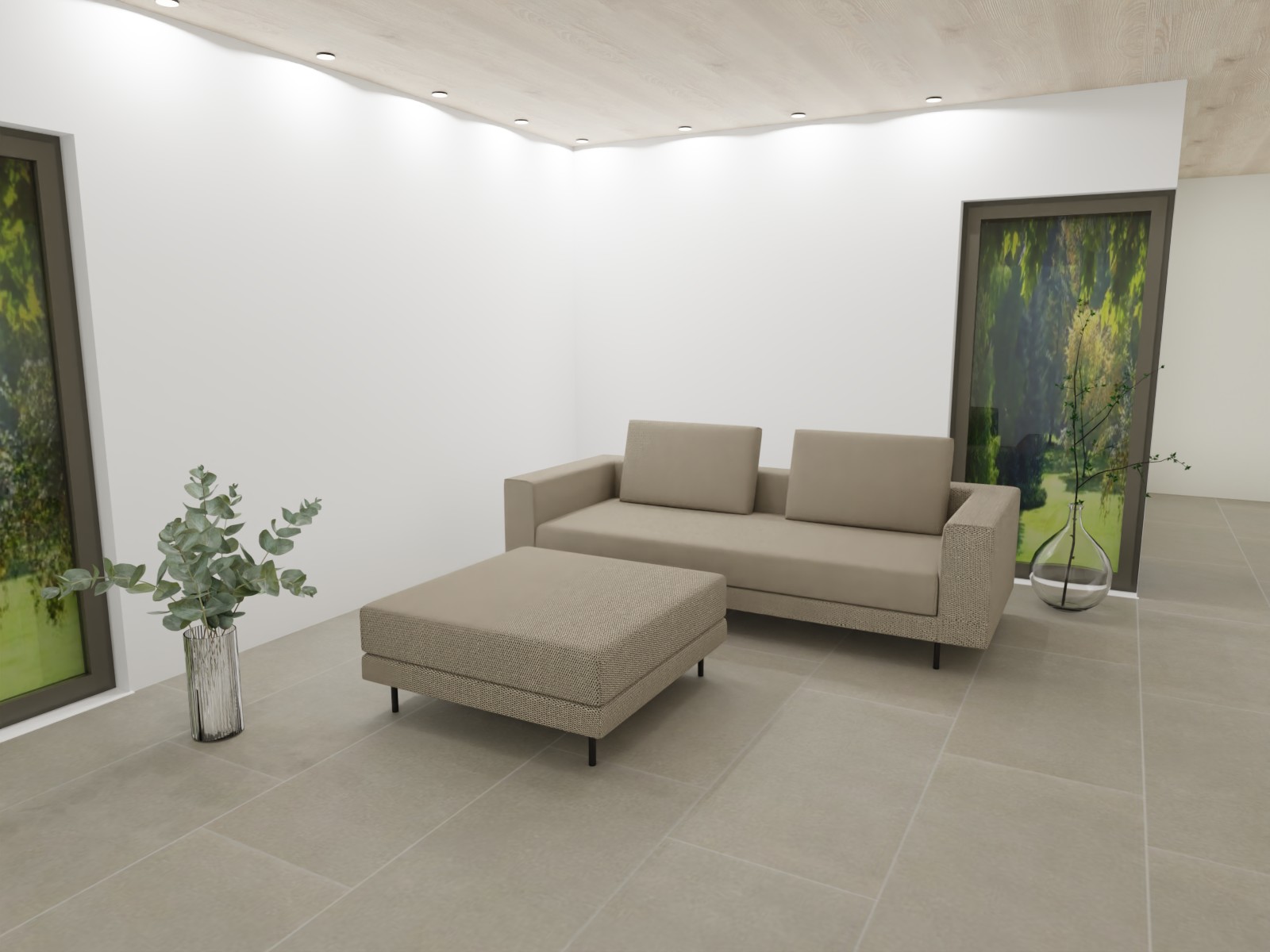 braune polsterbank und sofa cr 424 creation by rolf benz