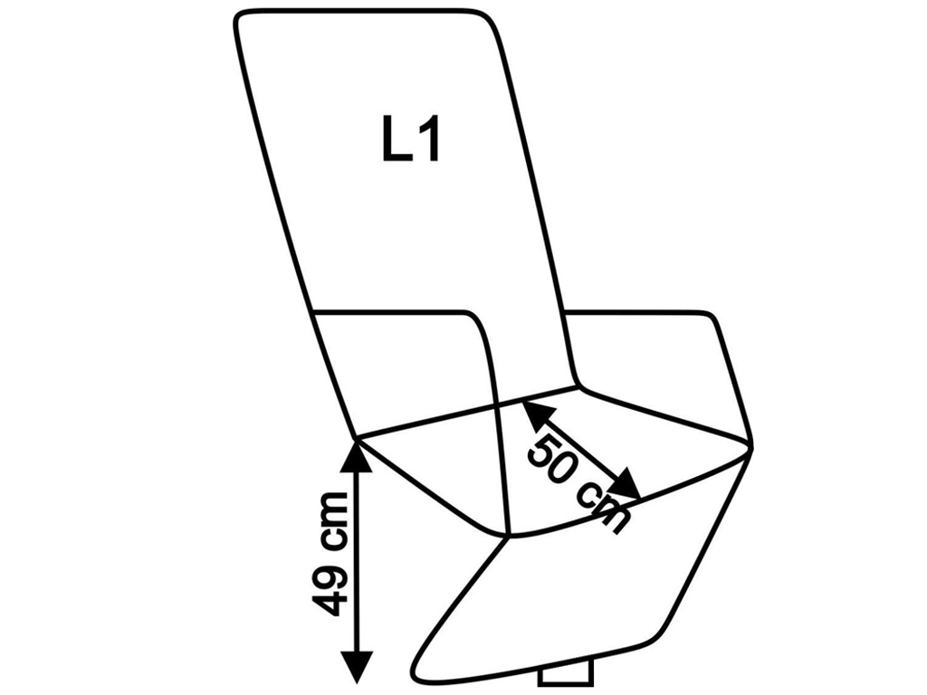 L1 ST 50 cm; SH 49 cm