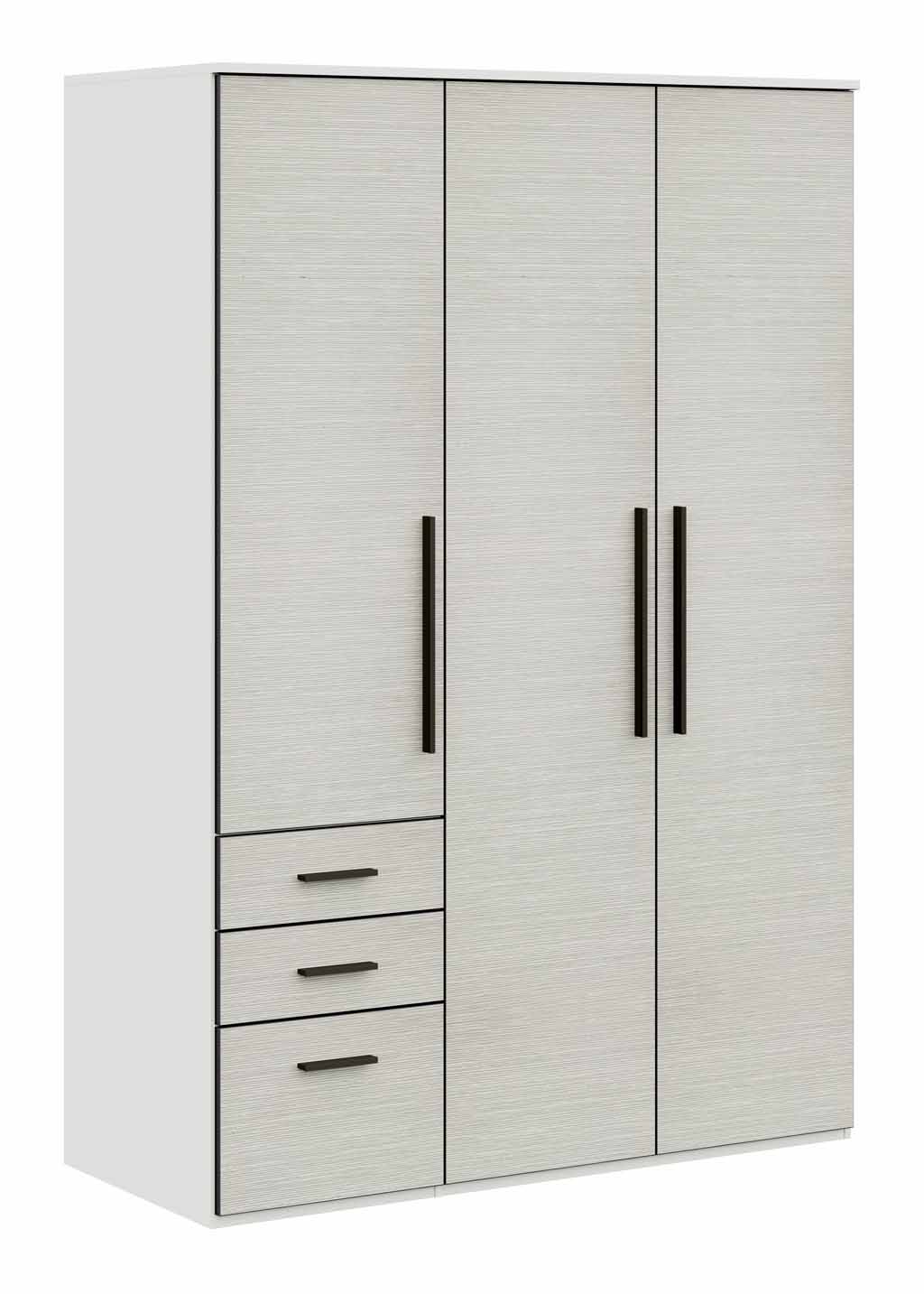 Röhr Bush. qunit - 3 türiger Kleiderschrank |  3 Schubladen | B: 151,3 cm 