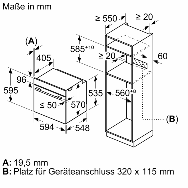 Siemens powerLine - Einbau-Backofen iQ500 (60x60 cm) | HB517GBS0 