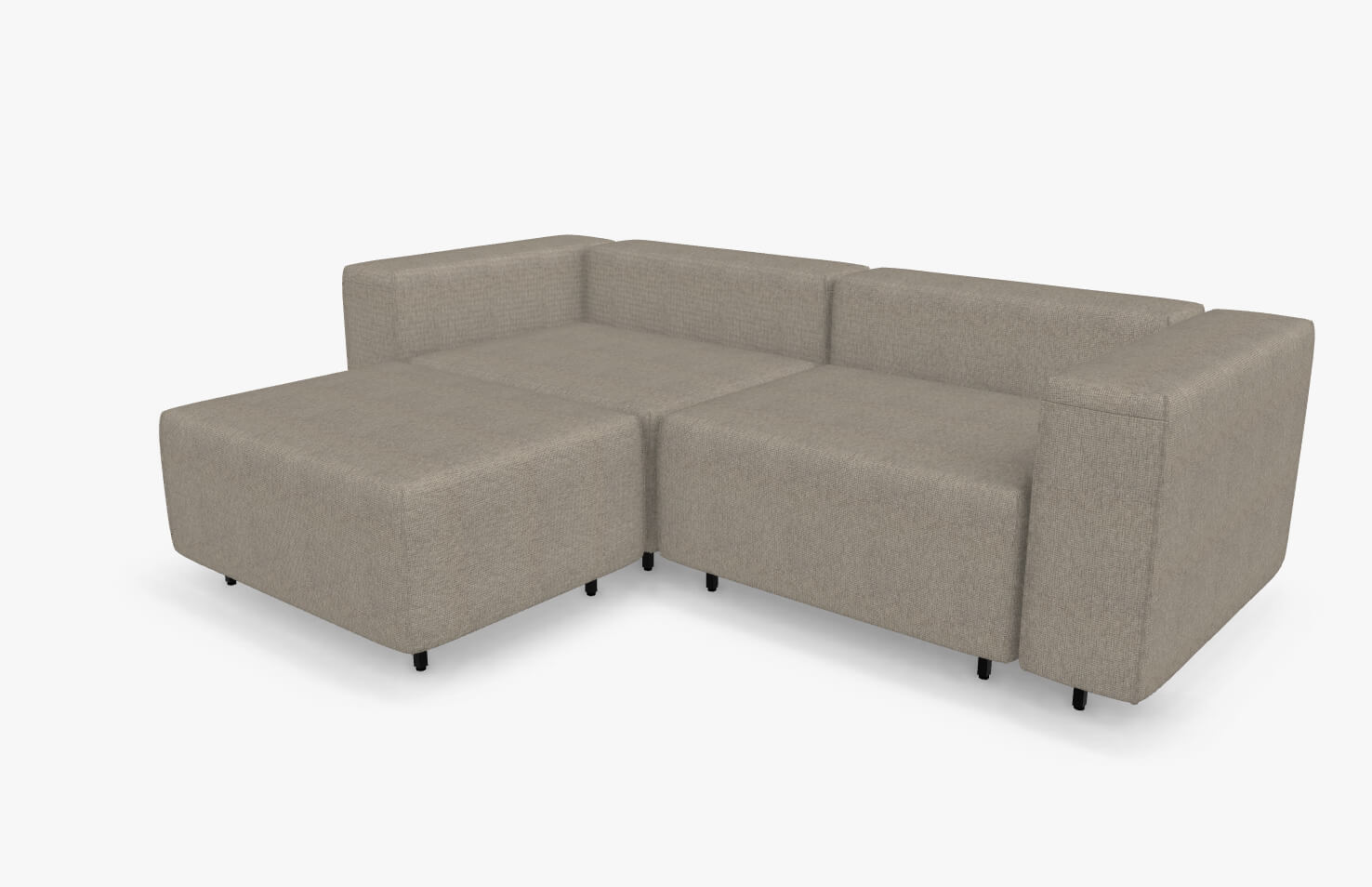 freistil Rolf Benz 122 ECHT - modulares Sofa (Bundle 3) | 6038 beigegrau | 7-teilige Polstergarnitur