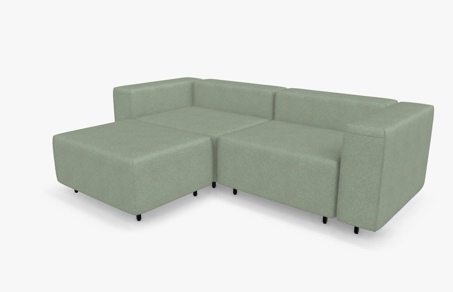 freistil Rolf Benz 122 ECHT - modulares Sofa (Bundle 3) | 6034 minttürkis | 7-teilige Polstergarnitur