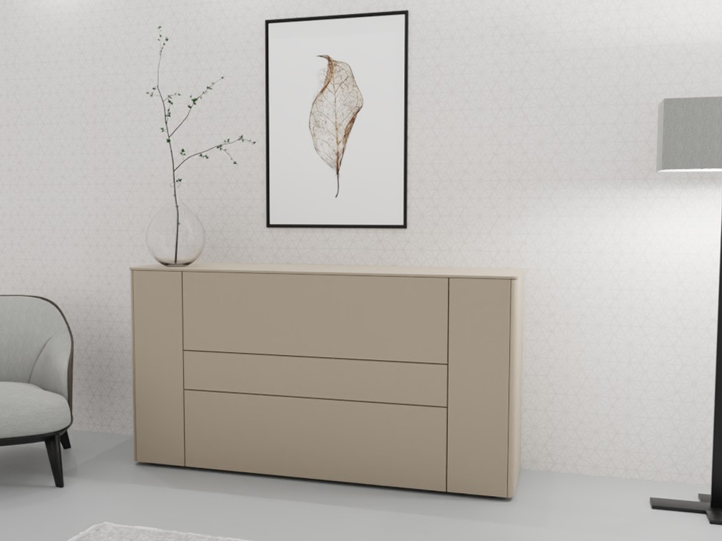 Sudbrock. Goya - Sideboard | 2 Türen, 2 Schubladen, 1 Klappe | B: 175,2 cm | Lack terra