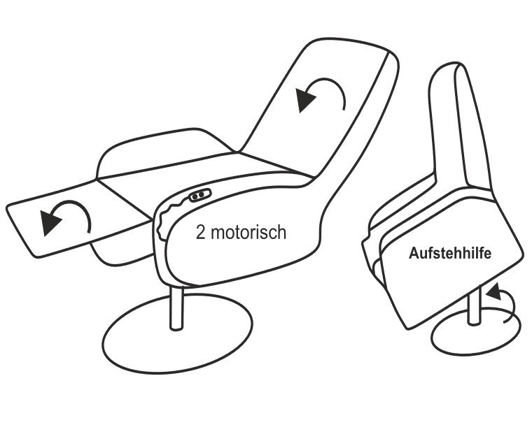 2-motorisch mit Aufstehhilfe