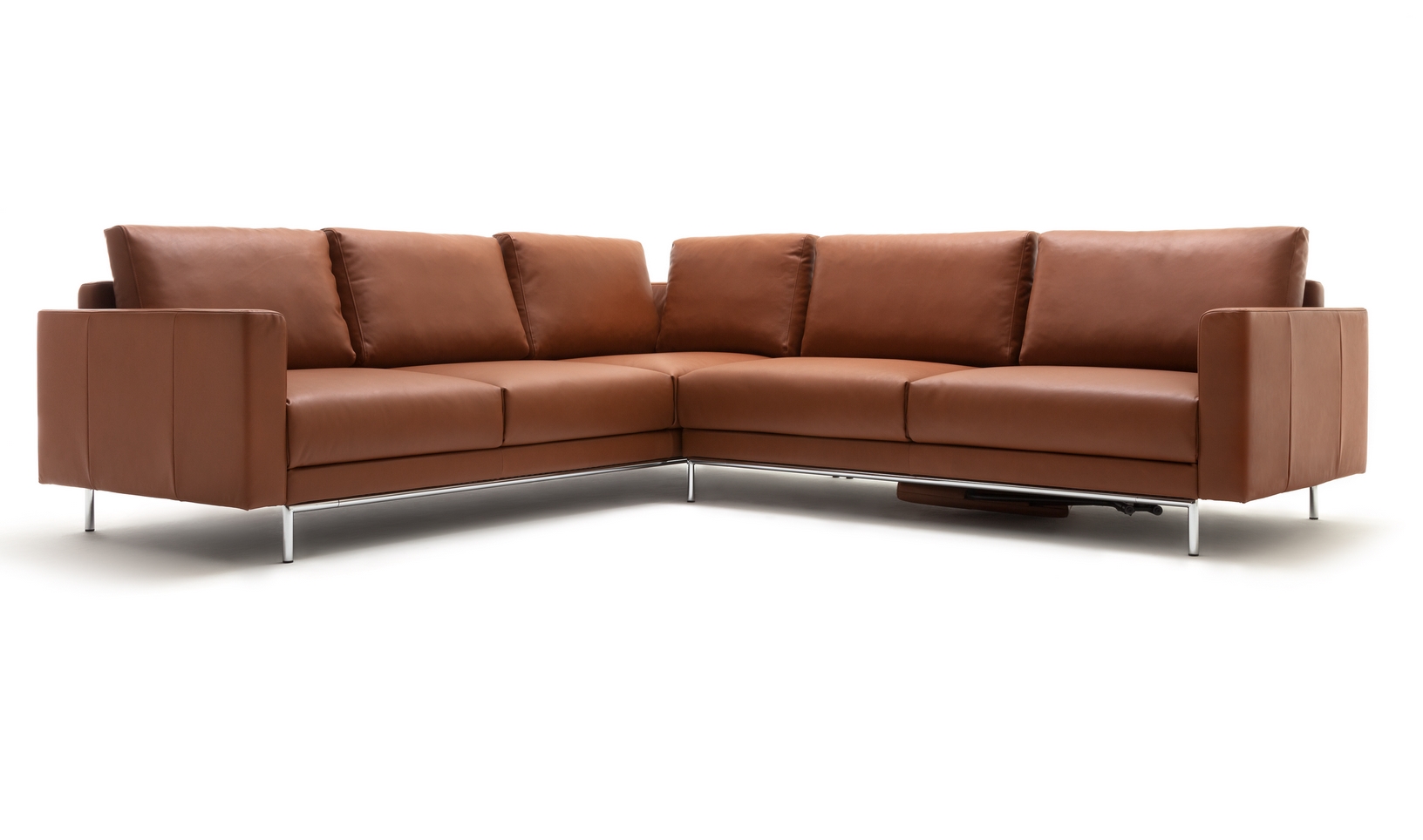 braunes ledersofa cr 450 creation by rolf benz