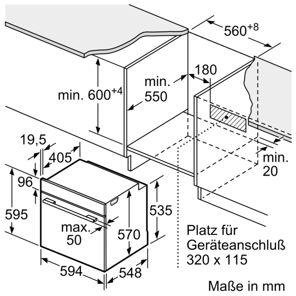 Siemens powerLine - Einbau-Backofen iQ500 (60x60 cm) | HB517GBS0 