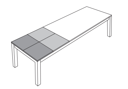 Gestellauszug mit zwei Klappeinlagen je 50 cm (4652)