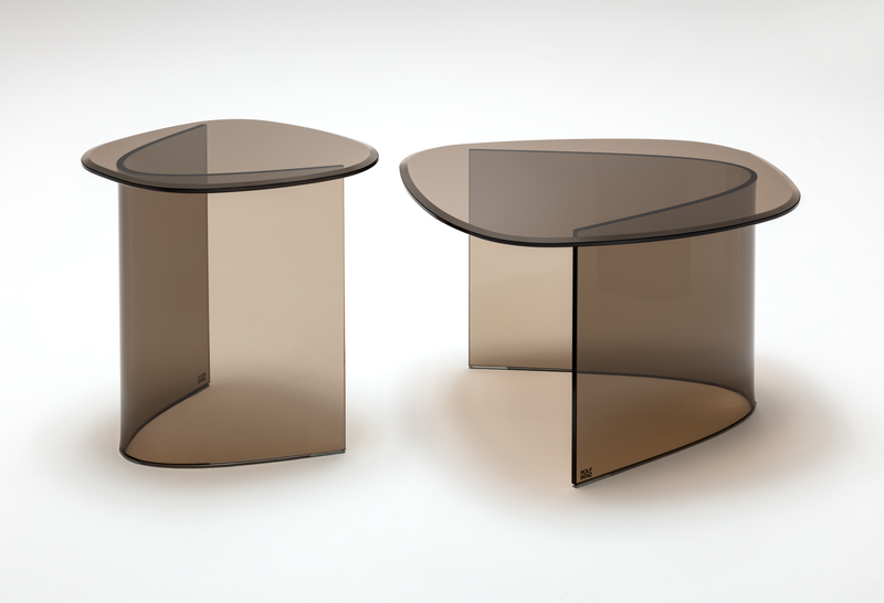 Rolf Benz 8890 ONNO - Couchtisch | Parsolglas bronze | 53 x 58 cm