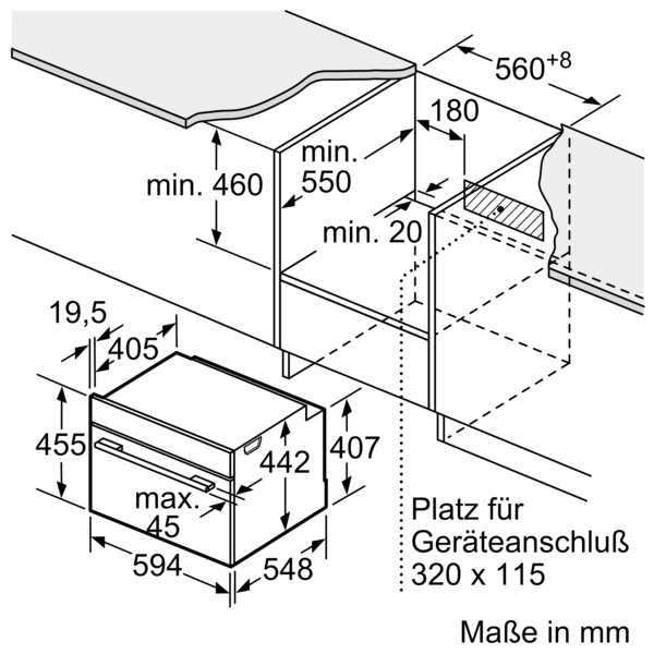 Siemens studioLine - Einbau-Kompaktbackofen iQ700 (60x45 cm) | CB974GKB1 