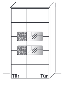 WM.SL.5143 Wöstmann. Solento | Schrank  | B: 110,7 cm | Type 5143/5144 | Wildeiche