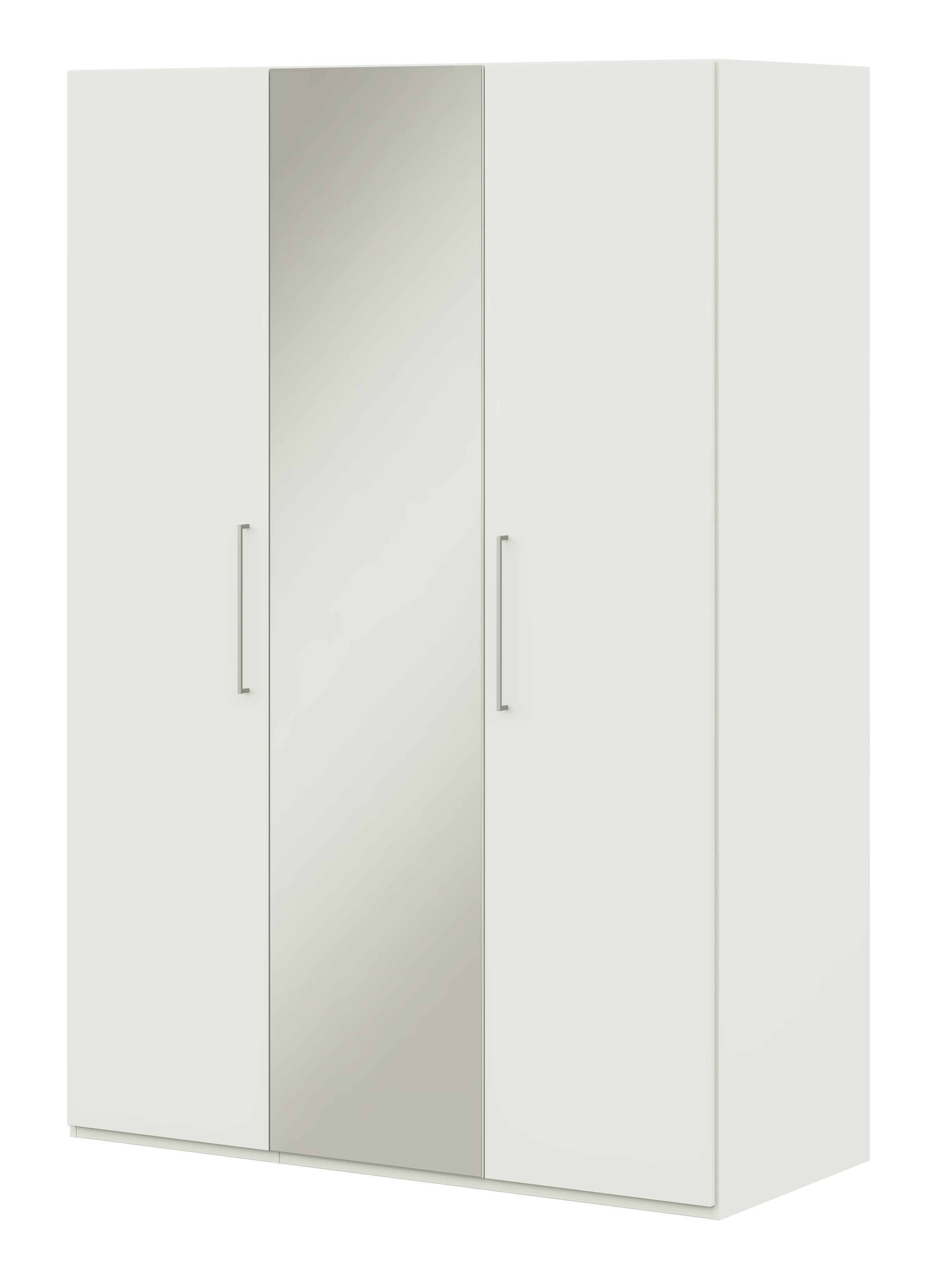 Röhr Bush. cocoon - 3 türiger Kleiderschrank mit Spiegel | weiß | B: 151,3 cm 