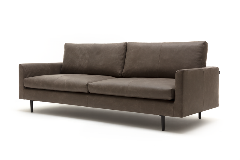 freistil Rolf Benz 134 - Sofabank | Leder braungrau 9225 | B: 222 cm