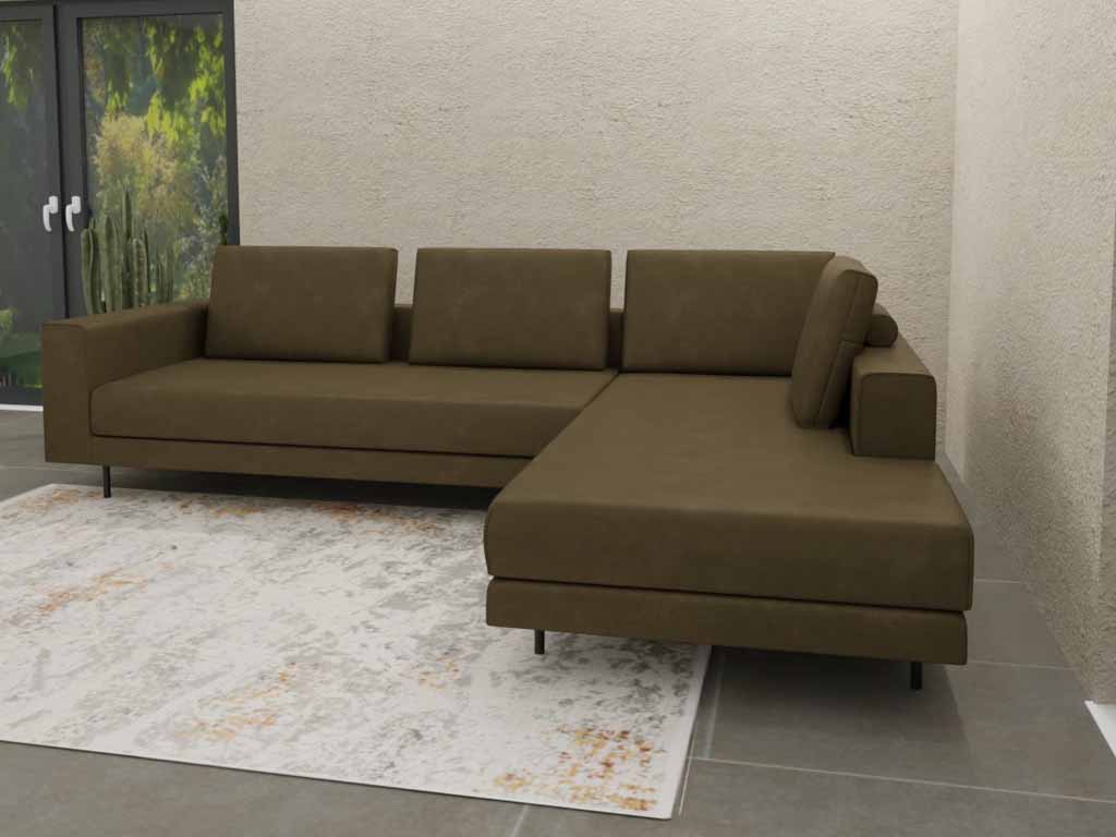 braunes Sofa cr 424 creation by rolf benz