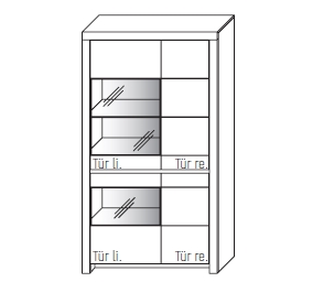 WM.SO.5103 Wöstmann. Soleo 3000 | Vitrine | Type 5103/5104 | H: 200,8 cm