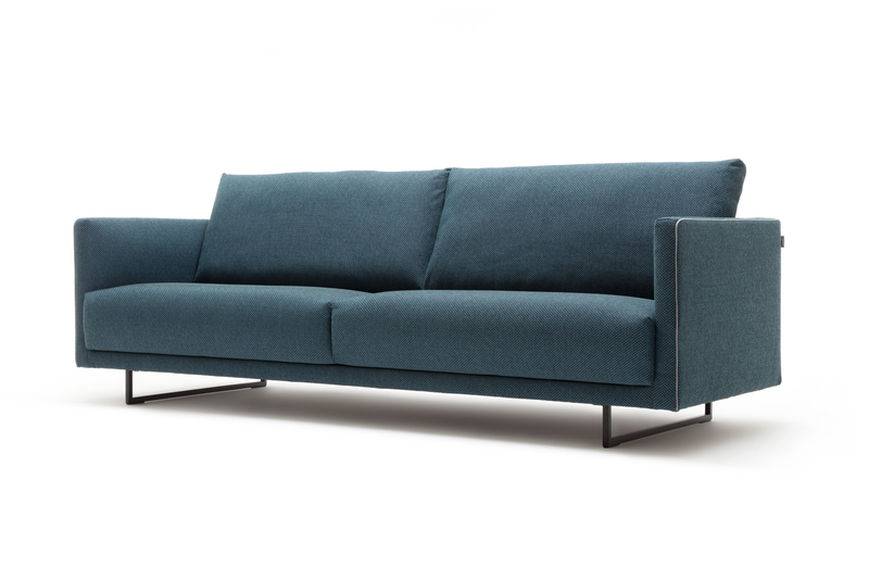 freistil Rolf Benz 133 - Sofabank | Stoff azurblau 4025 | B: 222 cm