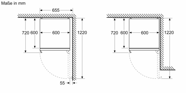 Siemens - Freistehende Kühl-Gefrier-Kombination iQ500 (203x60 cm) | Edelstahl | KG39NAICT 