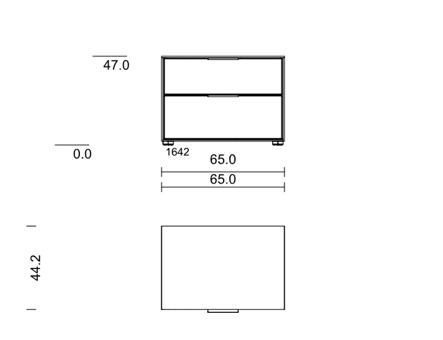 Type 1642 | B 65,0 × H 47,0 × T 41,1 cm