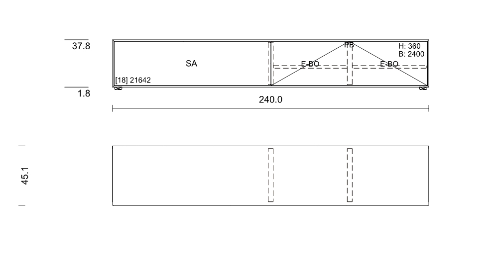 Sudbrock Scala/Game - Wohnwand | Lack blütenweiß, Eiche milk furniert | B: 374,0 cm | H: 167,7 cm 