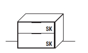 WM.8800.1542 Wöstmann WSL 8800 - Konsole (1542), 2 Schubkästen | Lack | 2 Größen konfigurierbar