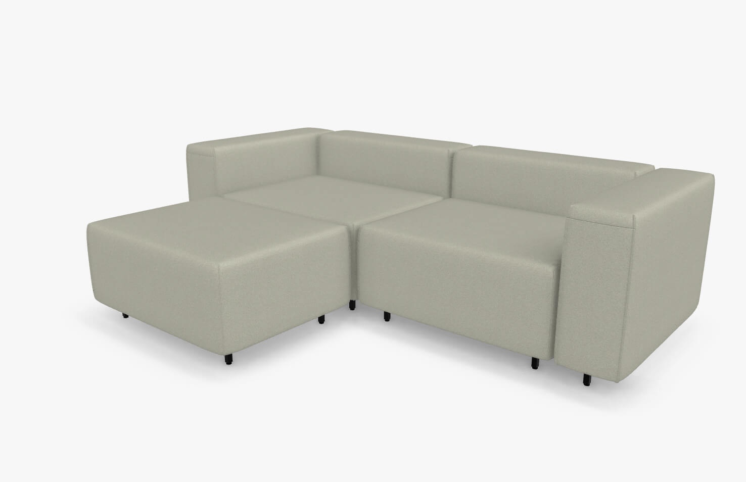 freistil Rolf Benz 122 ECHT - modulares Sofa (Bundle 3) | 2303 achatgrau | 7-teilige Polstergarnitur