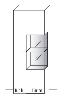 WM.2320.6743 Wöstmann. WM 2320 | Vitrine  | B: 76,9 cm | Type 6743/6744