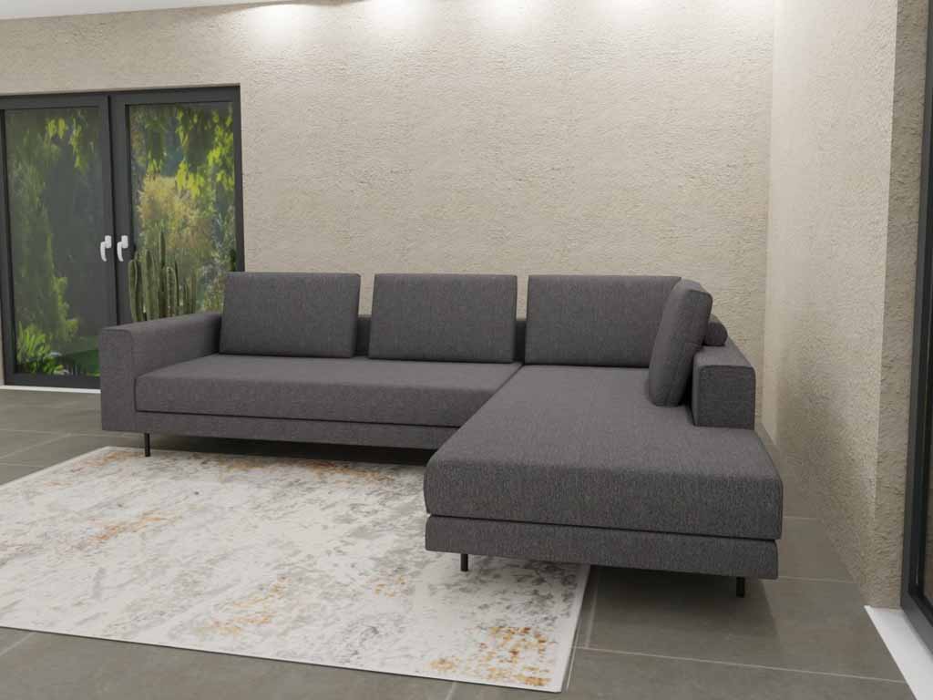 graues Sofa cr 424 creation by rolf benz