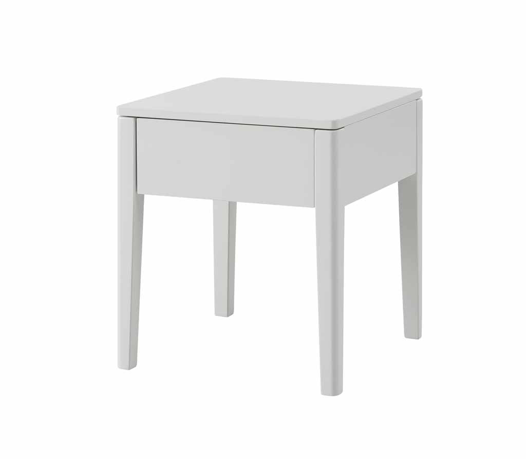 Hasena. Lounge - Nachttisch Styly | Buche weiß, deckend lackiert | B: 43 cm 
