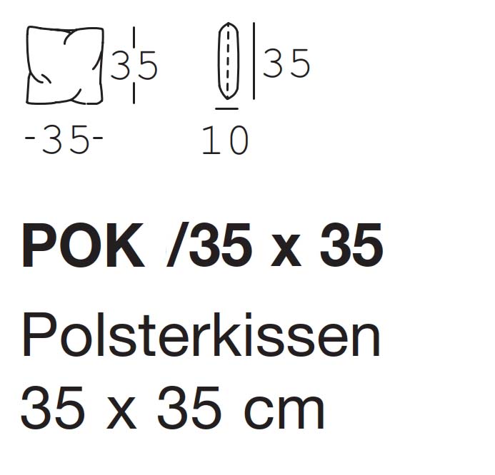 freistil Rolf Benz - Polsterkissen | 35 x 35 cm