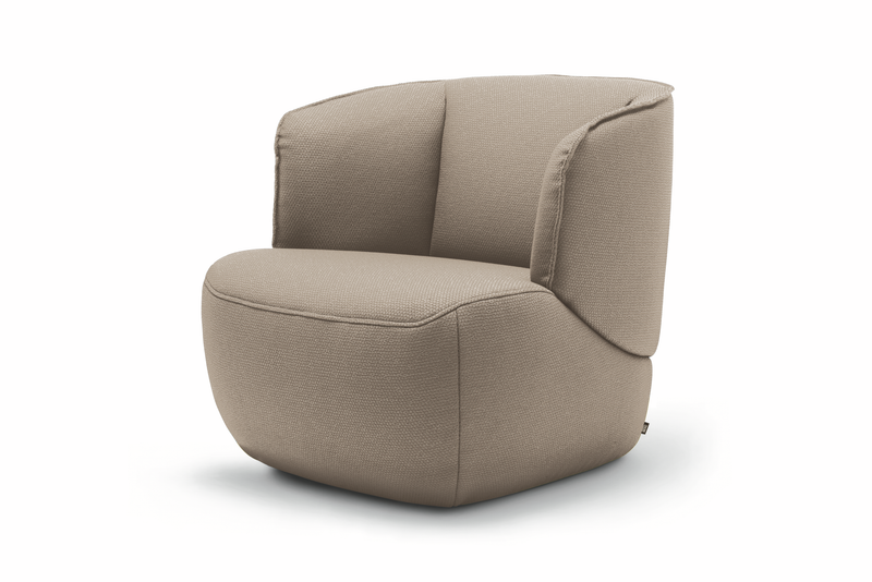 Rolf Benz. 384 - Sessel (Loungesessel) | Stoff, beige 15.157