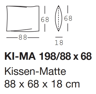 freistil Rolf Benz 198 - Kissen-Matte | 88 x 68 cm