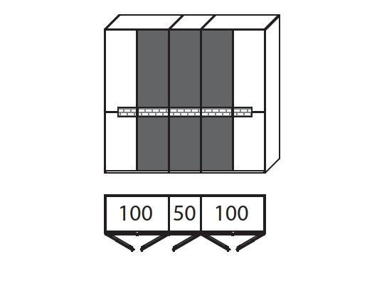 6005 | 5-türig, B 251,9 cm 