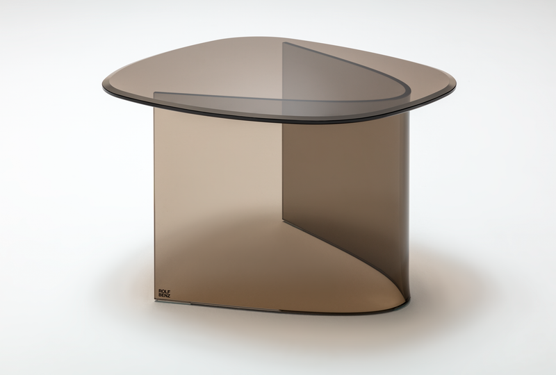 Rolf Benz 8890 ONNO - Couchtisch | Parsolglas bronze | 53 x 58 cm