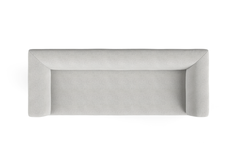 freistil Rolf Benz 185 - Sofabank | Stoff grauweiß 6541 | B: 223 cm