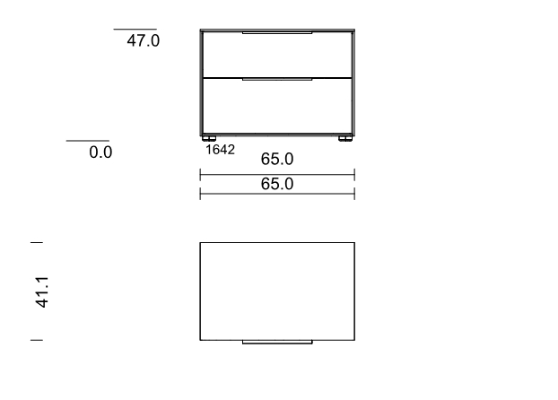 Type 1642 | B 65,0 × H 47,0 × T 41,1 cm